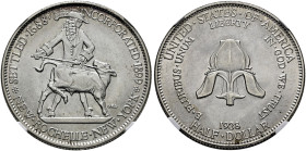 USA. . 
Gedenk-1/2 Dollar 1938. New Rochelle, N.Y. KM 191. In US-Plastikholder der NGC (slabbed) mit der Bewertung MS 64
fast Stempelglanz