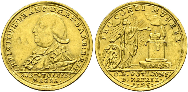 Bamberg, Bistum. Christoph Franz von Buseck 1795-1802. 
Dukat 1795 -Nürnberg-. ...