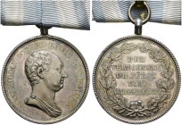 Bayern. Maximilian IV. Joseph 1799-1805. 
Tragbare, silberne Zivilverdienstmedaille o.J. (verliehen 1806-1918) 3. Modell bzw. Silberne Medaille des V...
