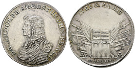 Braunschweig-Wolfenbüttel. Rudolf August 1666-1685. 
Taler 1671 -Clausthal-. Auf die Eroberung der Stadt Braunschweig. Welter 1837, Dav. 6384.
feine...