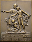 Fürstenberg-Donaueschingen, Stadt. . 
Einseitige Bronzeplakette 1930 von Mayer und Wilhelm, auf die Frühlingsfahrt des DTC in Donaueschingen. Neben K...