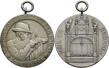 Heilbronn, Stadt. . 
Tragbare, mattierte Silbermedaille 1908 von Mayer und Wilhelm (unsigniert), auf das denselben Anlass. Wie vorher / Der verzierte...