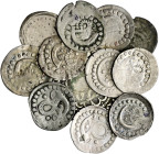 Württemberg. Graf Ludwig I. 1419-1450. 
Lot (12 Stücke): Prägungen nach dem Riedlinger Vertrag von 1423. Dabei: Schilling o.J. (KR 15.1), einseitige ...