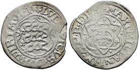 Württemberg. Ludwig 1568-1593. 
Lot (2 Stücke): Schilling 1574. Jahreszahl auf dem Avers abgekürzt und geteilt neben dem Wappen. Mit Titulatur Kaiser...