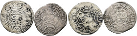 Württemberg. Ludwig 1568-1593. 
Schilling 1575. Jahreszahl auf dem Avers abgekürzt und geteilt neben dem Wappen. Mit Titulatur Kaiser Maximilian II. ...
