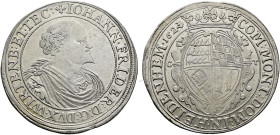 Württemberg. Johann Friedrich 1608-1628. 
Taler 1624 -Christophstal-. Brustbild Typ 3. Mit umgeschnittener Jahreszahl und Signatur des Stempelschneid...