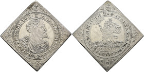 Württemberg. Johann Friedrich 1608-1628. 
Ausbeutetaler-Klippe 1625 -Christophstal-. Brustbild im römischen Harnisch nach rechts, in den Ecken Engels...