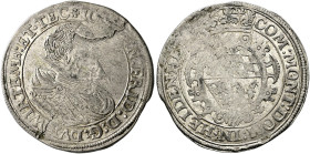 Württemberg. Johann Friedrich 1608-1628. 
Kippergulden 1622 -Stuttgart-. Gepanzertes Brustbild mit Feldherrnbinde nach rechts / Gekröntes, quadrierte...