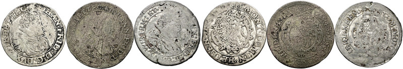 Württemberg. Johann Friedrich 1608-1628. 
Lot (3 Stücke): Kipper-24 Kreuzer 162...