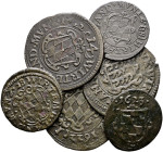 Württemberg. Johann Friedrich 1608-1628. 
Lot (6 Stücke): Kipper-Doppelschilling 1622 (3x, Jahreszahl am Ende der Reversumschrift), Kipper-Schilling ...
