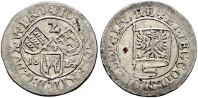 Württemberg. Johann Friedrich 1608-1628. 
2 Kreuzer 1624 -Christophstal-. KR 486.1a, Ebner 302.
selten, gutes sehr schön