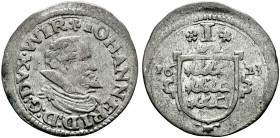 Württemberg. Johann Friedrich 1608-1628. 
Kreuzer 1623. Mit Porträt. KR 504a, Ebner 270.
selten, sehr schön