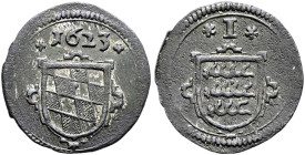 Württemberg. Johann Friedrich 1608-1628. 
Kreuzer 1623. KR 507a, Ebner 275.
selten, sehr schön-vorzüglich