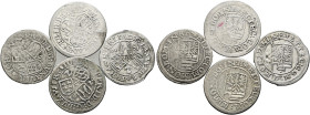 Württemberg. Johann Friedrich 1608-1628. 
Lot (4 Stücke): 2 Kreuzer 1623-1626 -Christophstal-.
fast sehr schön, sehr schön