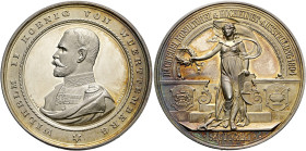 Württemberg. Wilhelm II. 1891-1918. 
Silbermedaille 1894 von W. Mayer und K. Schäfer, auf die Bäckerei-, Konditorei- und Kunstaus­stellung in Stuttga...