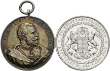 Württemberg. Wilhelm II. 1891-1918. 
Lot (2 Stücke): Silbermedaille 1897 von Mayer und Wilhelm, auf das 16. Württembergische Landes­schießen in Stutt...