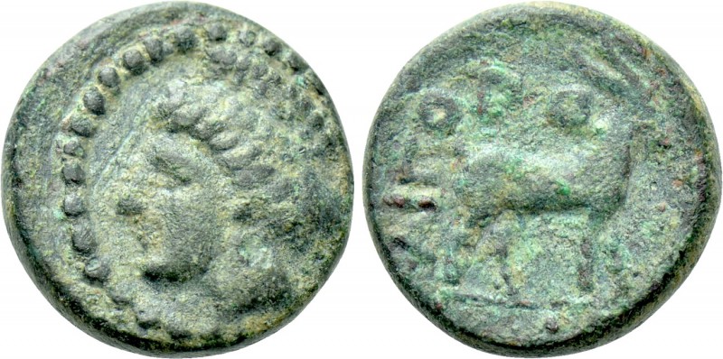 THRACE. Aigospotamoi. Ae (Late 4th century BC). 

Obv: Head of Hera left, wear...