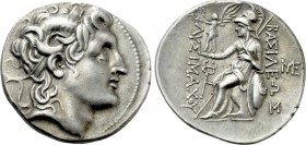 KINGS OF THRACE (Macedonian). Lysimachos (305-281 BC). Tetradrachm. Amphipolis.