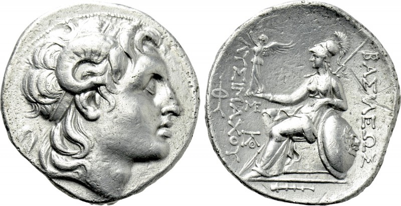 KINGS OF THRACE (Macedonian). Lysimachos (305-281 BC). Tetradrachm. Kios. 

Ob...