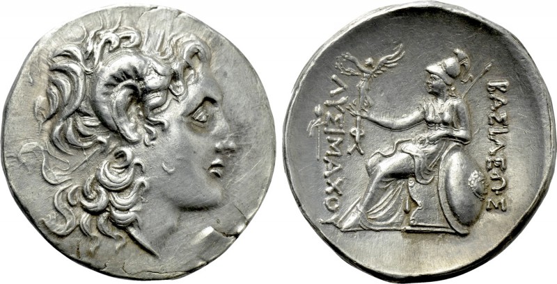 KINGS OF THRACE (Macedonian). Lysimachos (305-281 BC). Tetradrachm. Parion. 

...