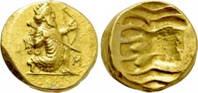 ALEXANDRINE EMPIRE. Time of Stamenes to Seleukos (Satraps of Babylon, circa 328-311 BC). GOLD Double Daric. Babylon.