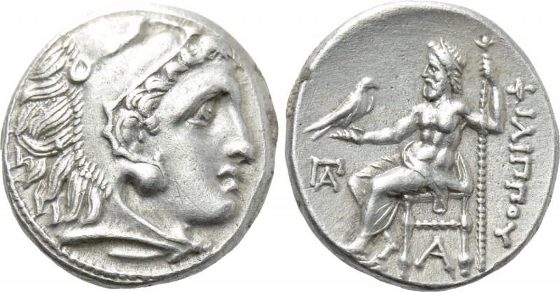 KINGS OF MACEDON. Philip III Arrhidaios (323-317 BC). Drachm. Kolophon. 

Obv:...