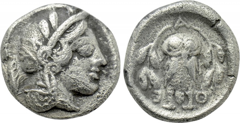 ATTICA. Athens. Hemidrachm (Circa 454-404 BC). 

Obv: Helmeted head of Athena ...