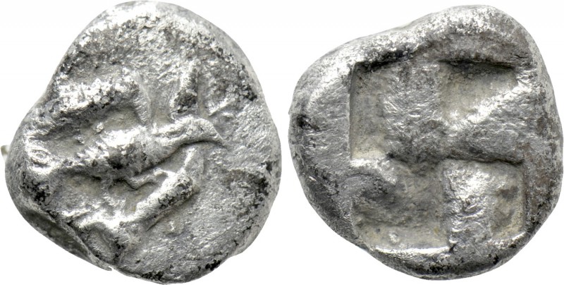 ASIA MINOR. Uncertain. Obol (Circa 5th century BC). 

Obv: Sea-eagle, with win...