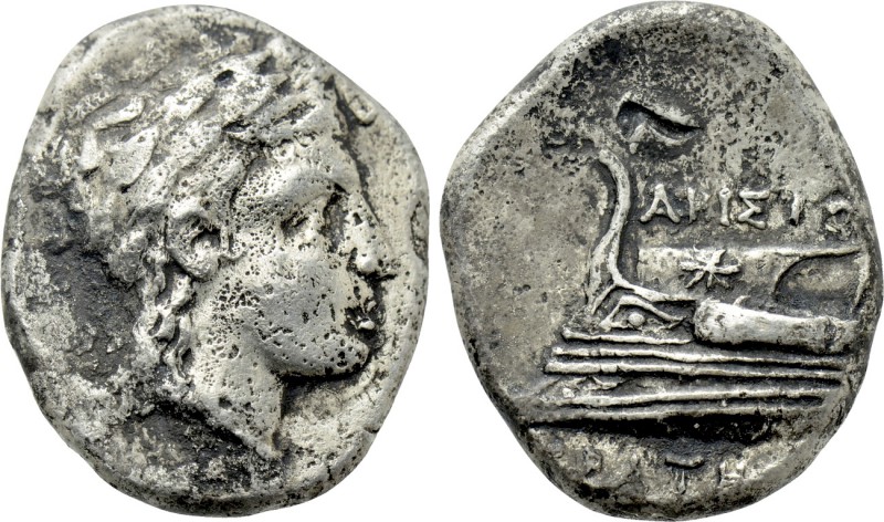 BITHYNIA. Kios. Siglos or Drachm (Circa 340-330 BC). Aristokrates, magistrate. ...