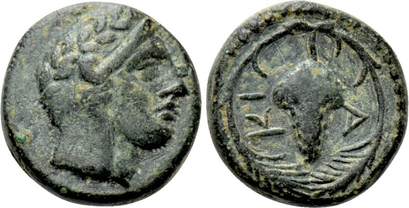 BITHYNIA. Kios. Ae (3rd century BC). 

Obv: Head of Mithras right, wearing a l...