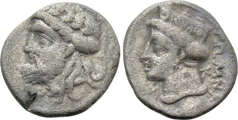 PAPHLAGONIA. Kromna. Drachm (Circa 350-330 BC). 

Obv: Laureate head of Zeus l...
