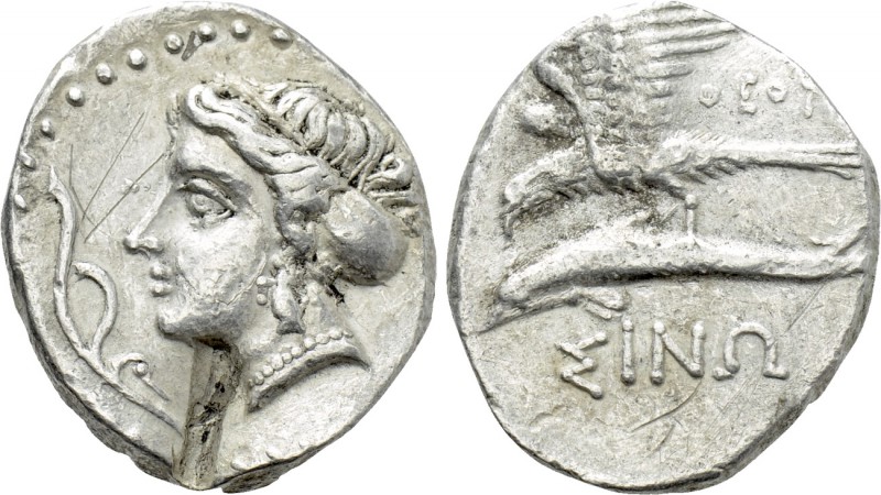 PAPHLAGONIA. Sinope. Drachm (Circa 330-300 BC). Theot-, magistrate. 

Obv: Hea...