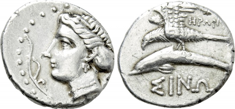 PAPHLAGONIA. Sinope. Siglos or Drachm (Circa 330-300 BC). Erony–, magistrate. 
...