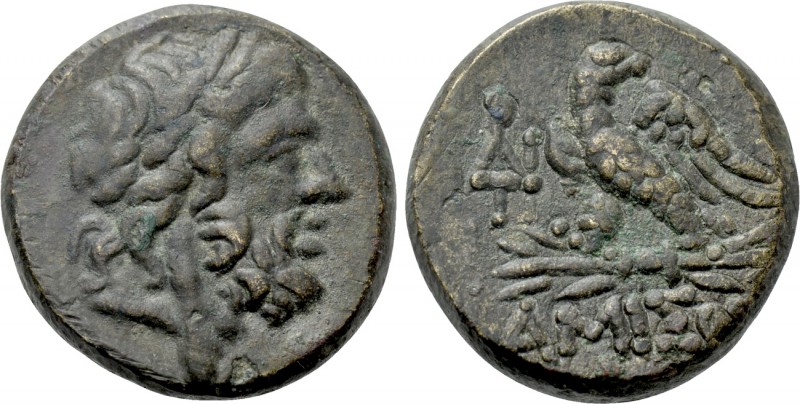 PONTOS. Amisos. Ae (Circa 100-85 BC). 

Obv: Laureate head of Zeus right.
Rev...