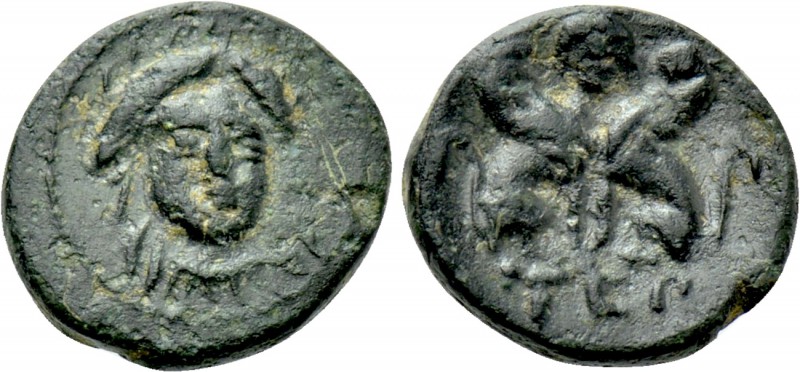 TROAS. Gergis. Ae (4th century BC). 

Obv: Laureate head of the sibyl Herophil...