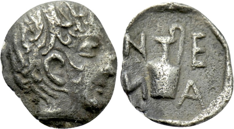 TROAS. Neandria. Hemiobol (4th century BC). 

Obv: Laureate male head (Apollo?...