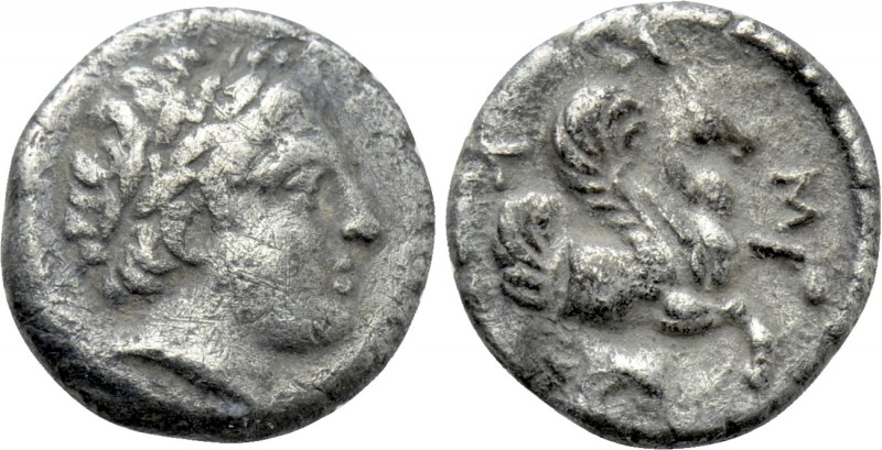 MYSIA. Lampsakos. Obol (4th-3rd centuries BC). 

Obv: Laureate head of Apollo ...