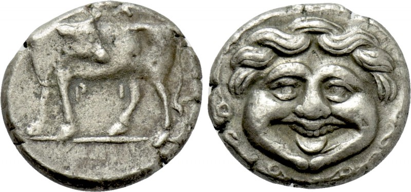 MYSIA. Parion. Hemidrachm (4th century BC).

Obv: Bull, with head right, stand...