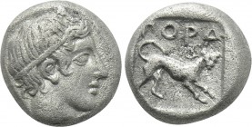MYSIA. Pordosilene. Hemidrachm (4th century BC).