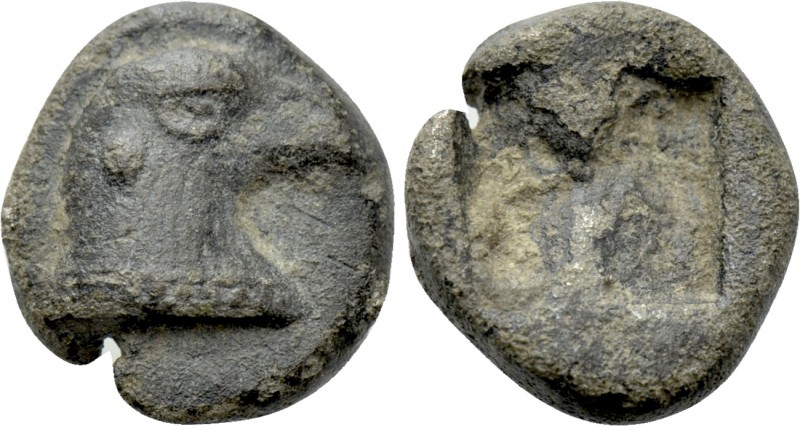 AEOLIS. Kyme. BI Trihemiobol (Circa 5th century BC). 

Obv: Head of eagle righ...