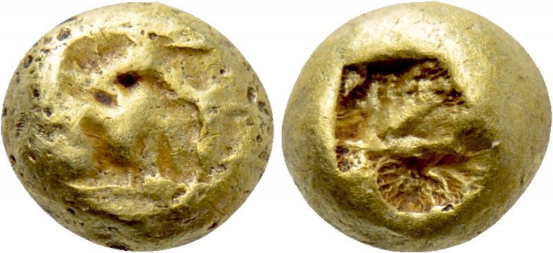 IONIA. Uncertain. EL 1/48 Stater (Circa 600-550 BC). 

Obv: Amorph pattern.
R...