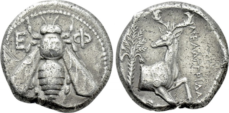 IONIA. Ephesos. Tetradrachm (Circa 390-325 BC). Melaggridas, magistrate. 

Obv...