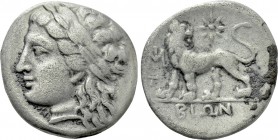 IONIA. Miletos. Drachm (Circa 259-246 BC). Bion, magistrate.
