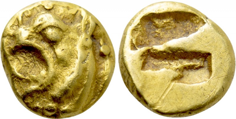 IONIA. Phokaia. EL 1/24 Stater (Circa 625/0-522 BC). 

Obv: Head of griffin le...