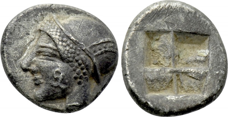 IONIA. Phokaia. Diobol (Circa 521-478 BC). 

Obv: Archaic female head left, we...