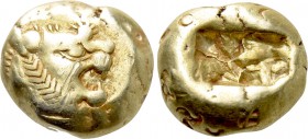 KINGS OF LYDIA. Time of Alyattes to Kroisos (Circa 620/10-550/39 BC). EL Trite or 1/3 Stater. Sardes.
