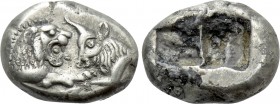KINGS OF LYDIA. Kroisos (Circa 564/53-550/39 BC). 1/3 Stater. Sardes.