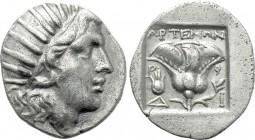 CARIA. Rhodes. Drachm (Circa 190-170 BC). Artemon, magistrate.