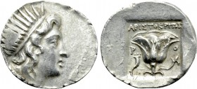 CARIA. Rhodes. Drachm (Circa 190-170 BC). Aristokritos, magistrate.