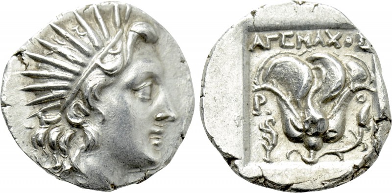 CARIA. Rhodes. Drachm (Circa 190-170 BC). Agemachos, magistrate. 

Obv: Radiat...